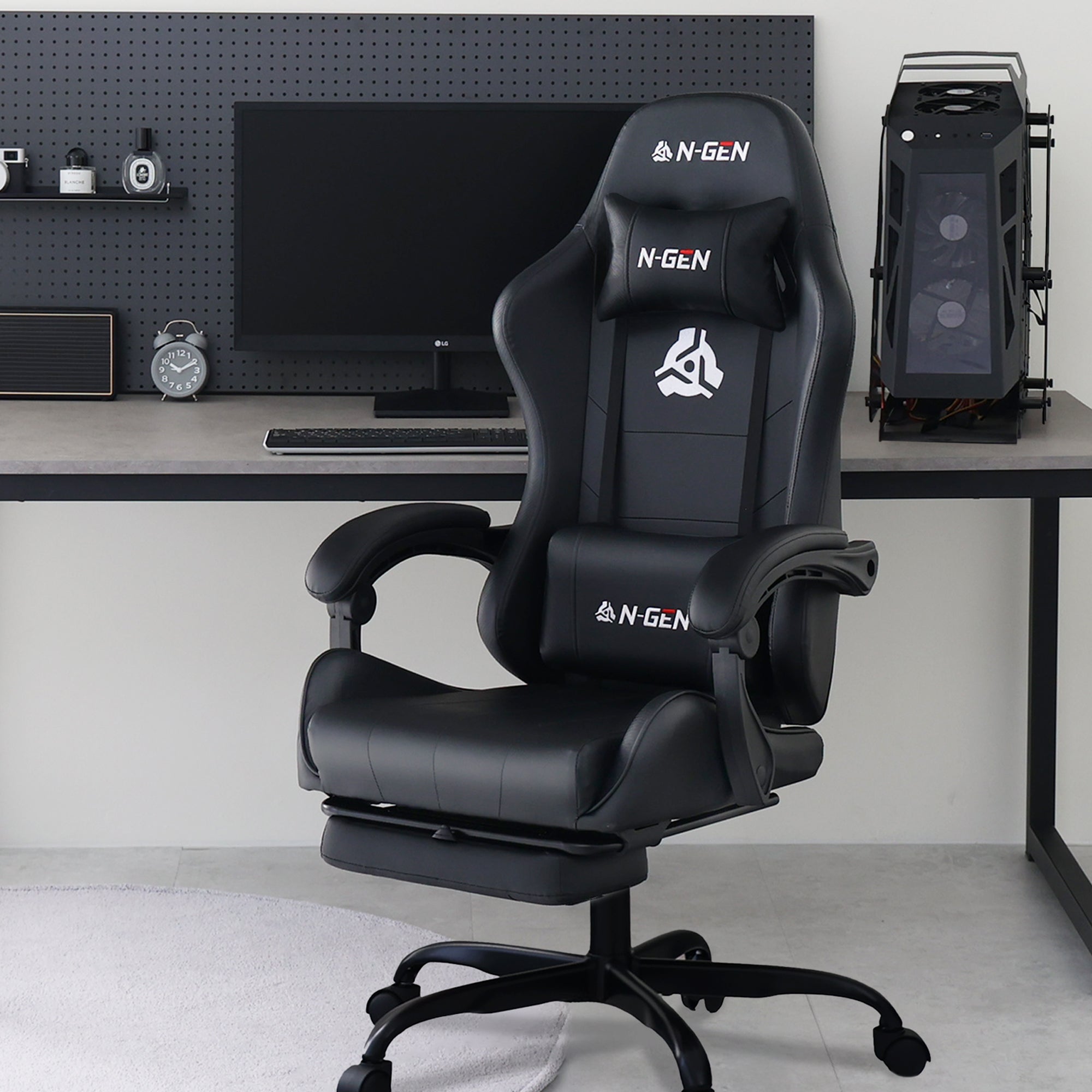 NEXUSゲーミングチェア オフィスチェア リクライニング PUレザー