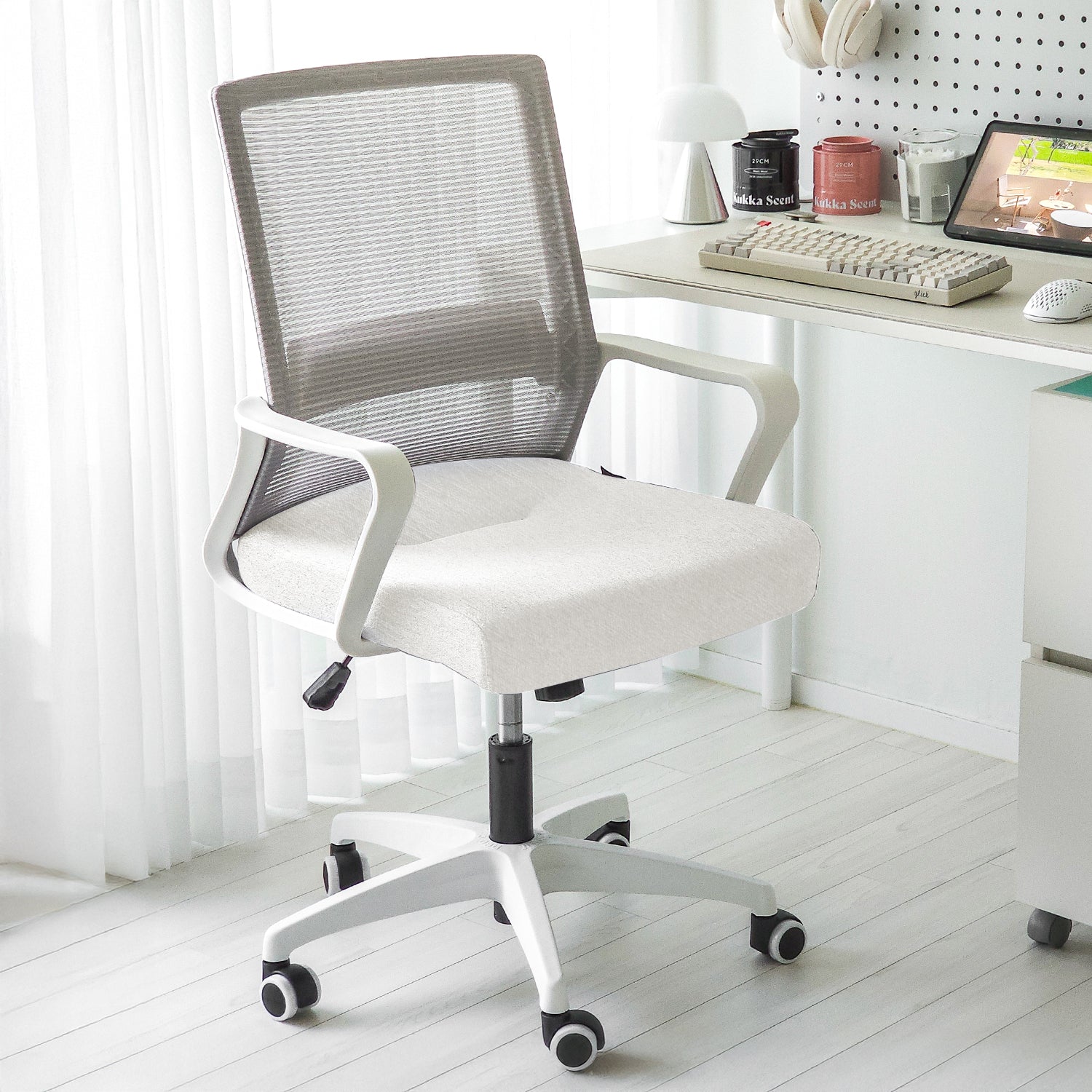 801 オフィスチェア メッシュチェア 通気性 腰痛予防 グレー – NEO CHAIR