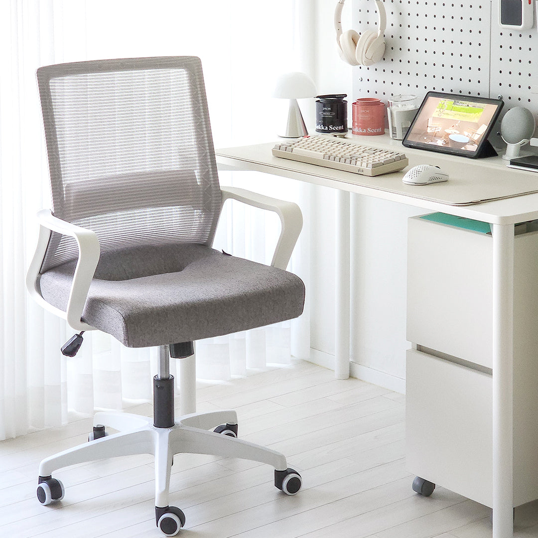 801 オフィスチェア メッシュチェア 通気性 腰痛予防 グレー – NEO CHAIR