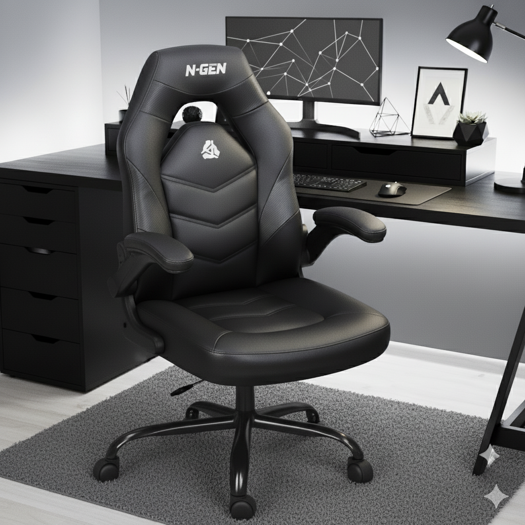 APEX ゲーミングチェア デスクチェア 跳ね上げアーム ミドルバック APEX ゲーミングチェア デスクチェア 跳ね上げアーム ミドルバック